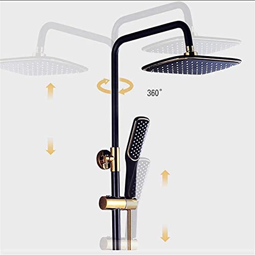 Douche effet pluie laiton antique pour une salle de bain de charme