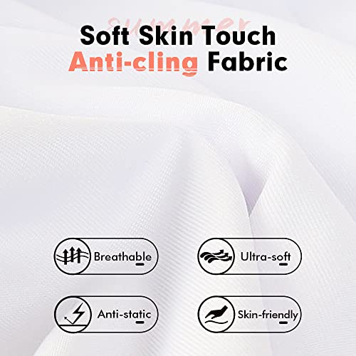 Image of MANCYFIT Half Slips for Women Underskirt Dress Extender Lace Trim Knee Length Midi Skirt
