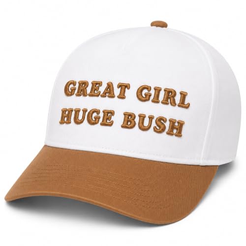 Vintage Funny Trucker Hat for Women-Great Girl Huge Bush Hat