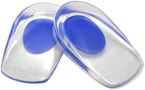 TCCO ENTERPRISE Silicone Gel Heel Cups - Shoe Inserts for Plantar Fasciitis, Sore Heel Pain, Bone Spur & Achilles Pain - Pad & Shock Absorbing Support Men Women Shoe Insoles for Sport Hiking (1 PAIR)