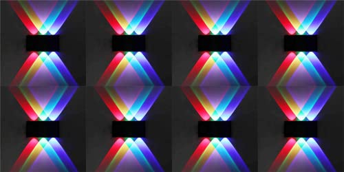 Image of Murphy 6-Watt Sixer U-Shape Up Down Outdoor LED Wall Light with Aluminium IP65 Grade Waterproof Body (Multi Color, Pack of 8)