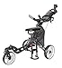 Caddytek CaddyLite One Swivel Version 8 Golf Push Cart Version 8 – 3-Wheel, 360° Swivel Front Wheel, One-Click Folding, Lightweight, Adjustable Handle