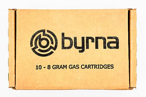 Image of Byrna 8 Gram CO2 + Oiler Cartridges | 10 Count Pack | for Byrna SD /CL /HD /EP - (9 CO2 + 1 Oiler Cylinders)