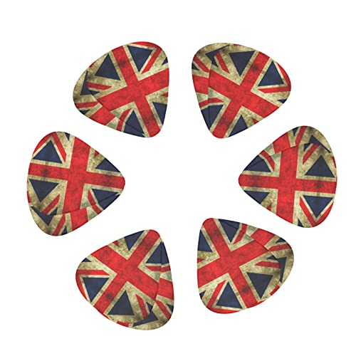 Ensemble de 12 médiators de guitare drapeau britannique vintage pour guitare acoustique, guitare électrique, contrebasse… - Les Beatles, Paul McCartney, John Lennon, RIngo Starr, George Harrison Ensemble de 12 médiators de guitare drapeau britannique vintage pour guitare acoustique, guitare électrique, contrebasse… – Image 3