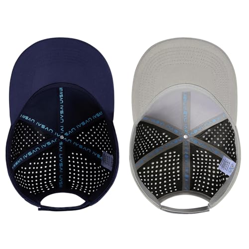Image of UPF 50+ Performance Water Resistant Baseball Cap Lightweight Breathable Hat Golf Running Boat Hiking for Men Women