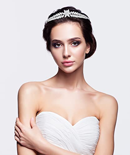 Tiara y corona chapada en oro blanco accesorios para el cabello de novias y reinas 3