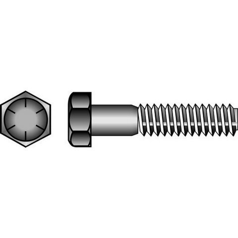 230116 0.5 x 1.5 in. Lag Screw Hex Head Zinc Plated