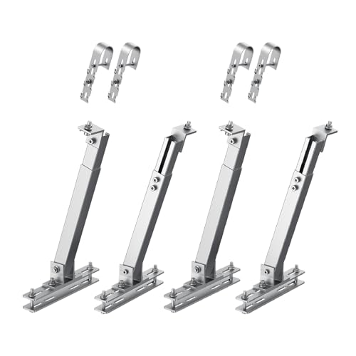 Zendure Solarmodul-Wandhalterung, 2-Panels, verstellbare Länge und Neigung (15°-30°), Aluminiumlegierung, wetterfest und robust, Silber, Solarmodul-Halterung für Balkonkraftwerk