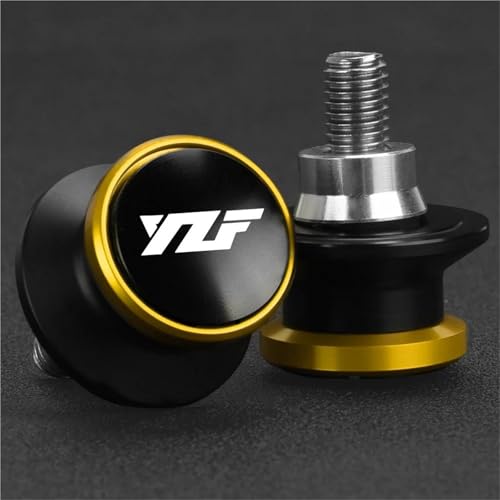 �o�C�N�A�N�Z�T���[ 6MM �I�[�g�o�C�p�X�C���O�A�[���X�v�[�� ���A�X�^���h�l�W �X���C�_�[ �ɓK�����郄�}�n YZF R3 R25 R6 R1 YZF-R3 1999 2000 2001-2022(BlackYellow)