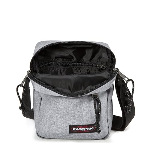 Image of EASTPAK The One - Compact Crossbody Bag with Multiple Zipped Pockets, Adjustable Strap, Everyday Utility, Sunday Grey