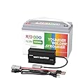 Redodo 12.8V 100Ah LiFePO4 Battery with 14.6V 10A Lithium Battery Charger; Built-in 100A BMS, 10 Hours Fast and Fully Charging, 4000 Cycles Battery for RV, Camping, Solar Home, Marine, Boat etc