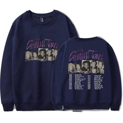 Lucki Gemini Tour Spring Autumn Crew Neck Sweater Casual Tops Crew Neck Sweatshirts
