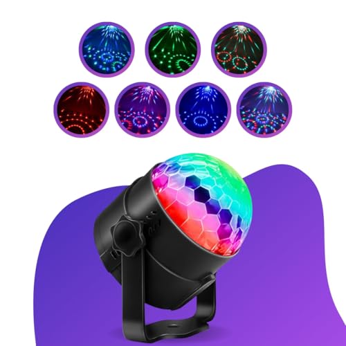 Mini Globo Jogo De Luz RGB Colorido Com Bluetooth e Caixinha de Som Iluminação Para Festa USB