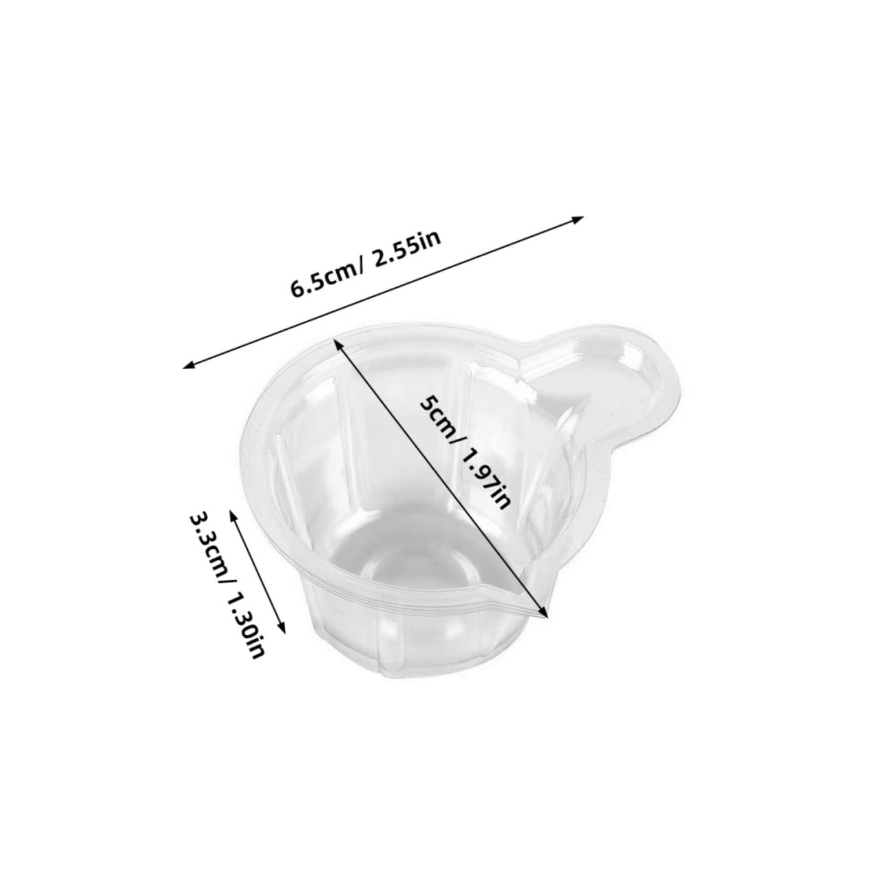 HAPINARY Mixing Cups for Resin Paint 40ml Plastic 100pcs Epoxy Resin Mixing Cups