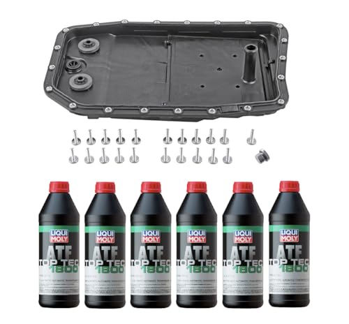 Auto Transmission Service Kit for BMW 6HP26 select V8 models ATF+Oil Pan+Filter+Gasket+Bolts