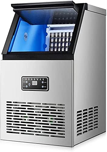 製氷機 ホーム/業務用自動製氷機、ビルトインステンレス製製氷機、60kg / 24H、15kgの貯蔵容量、40個のアイストレイ、パー