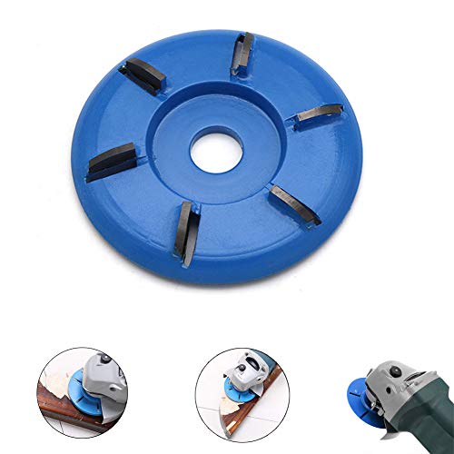 Six Teeth Power Wood Carving Disc Tool Milling Cutter Angle Grinder Attachment, 90mm