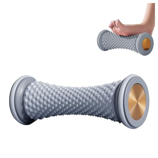 XFSRG Rodillo para Masaje de Pies, Masajeador fascitis plantar y el Dolor Arco para Fascitis Plantar Recuperación y Relajación de Músculos Tensos(Gris)