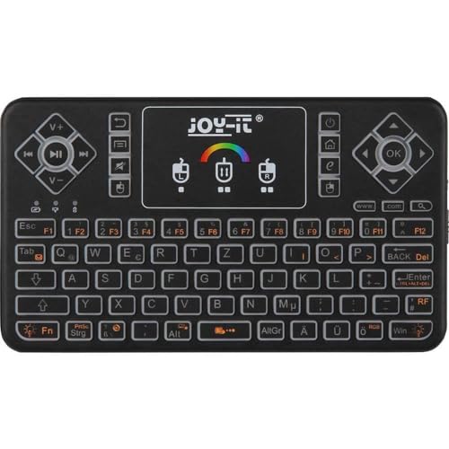 Joy-it TASTAMINI01 Clavier RF sans Fil QWERTZ Allemand Noir
