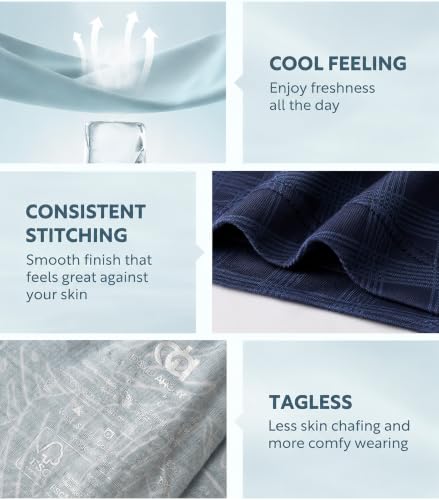 Image of DAVID ARCHY Men's Bamboo Rayon Boxers, Cooling Breathable Underwear