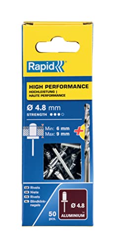 Rapid 5000388 Rivetti High Performance Ø4,8X10 Mm, Acciaio