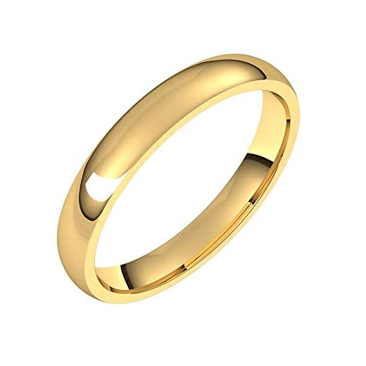 Solid 18k Yellow Gold 3mm Comfort Fit Wedding Band Ring Classic Plain Traditional - Size 8