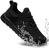 Taquco Non Slip Work Shoes for Women Slip On Sneakers Water Resistant Shoe Slip Resistant Food Service Waterproof Zapatos Antideslizantes para Mujer (Black,8.5)