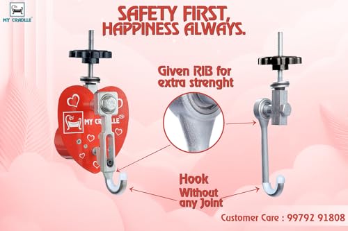 Image of My Cradle Electric Cradle Motor Digital Timer 15 min to 9.45 hrs. First Time in India Time and Speed Adjustable Kit 20kg Load, for New Born Baby-Red Heart (Only Automation Kit)(Cradle not Included)