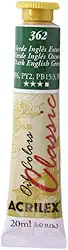 Tinta a Óleo Para Telas, Acrilex, Verde Inglês, 20 ml