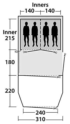 Outwell Chatham 6A, Tenda ad Aria Unisex-Adulto