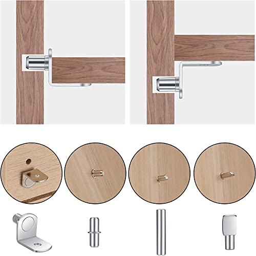 120 Pezzi Perni per Mensole Supporto, 4 Stili