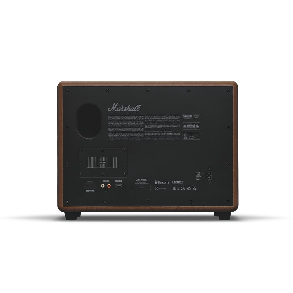 Marshall Woburn III Altavoz Premium Inalámbrico para Hogar 120W con Bluetooth 5.2 y Múltiples Entradas - Disfruta del Sonido Característico de Marshall (Marrón)