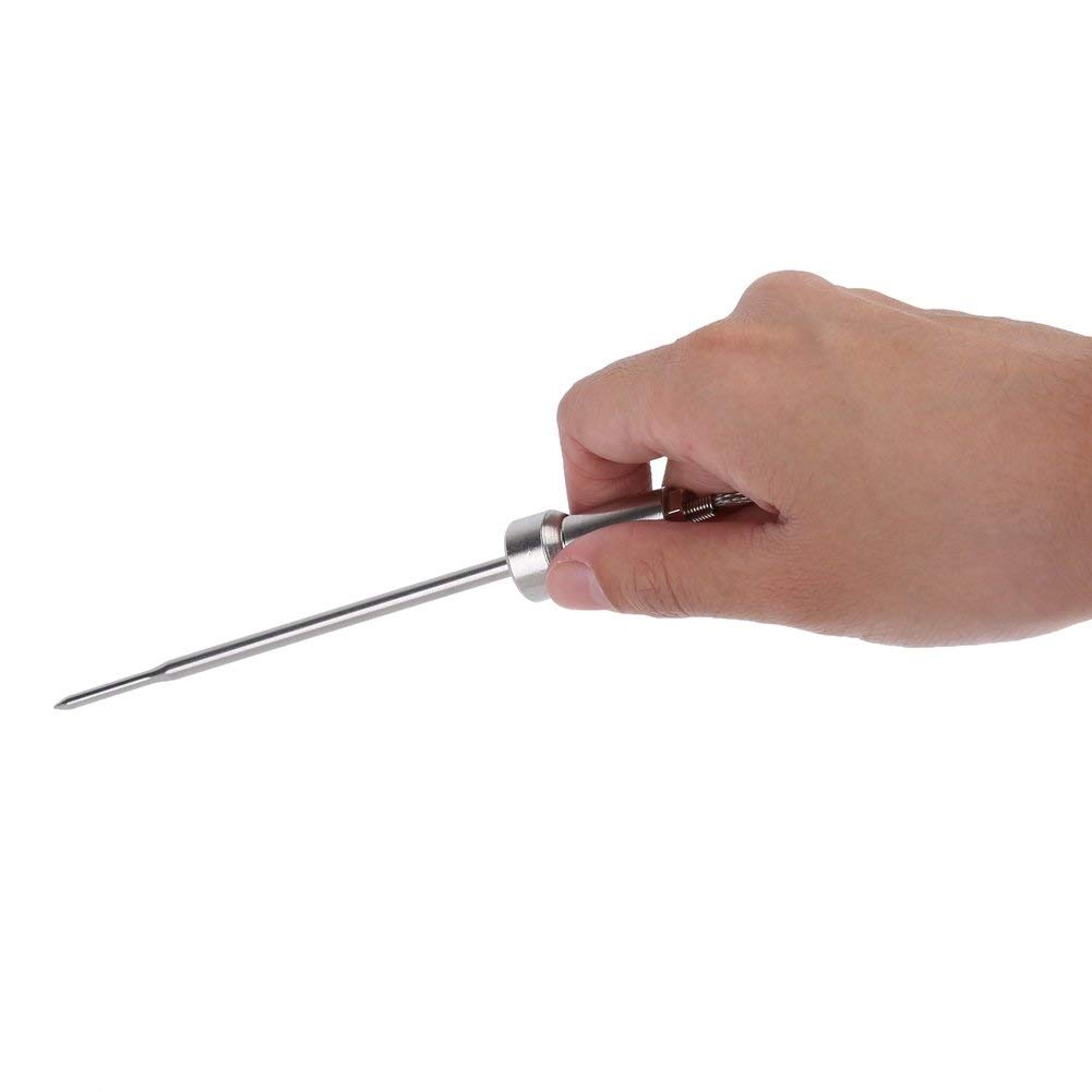 Smart BBQ Grill Thermometer - Upgraded Stainless Probes Safe to Leave in Outdoor Barbecue Meat Smoker - Remote Alert