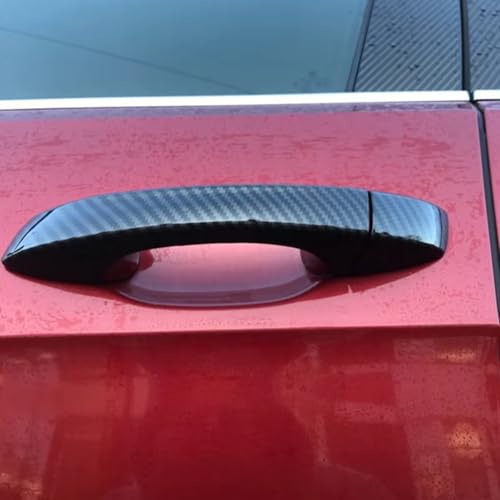 Cubierta de manija para Skoda Octavia 3 exterior adhesiva negra moldura protectora de coche 5