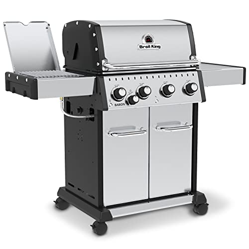 Broil King, Baron S 440 Pro Ir, 875927, Natural Gas (Ng), Silver, Black #TOP4