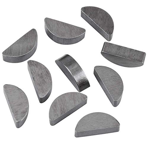 Nisorpa Woodruff Key Set Metal 80Pcs Metric Woodruff Key Assortment Half Moon Gear Shaft Drive Flywheel Key Pulley Crank Fasteners #TOP5