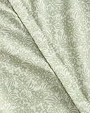 Duvet Cover Queen Size Set - Extra Soft Floral Duvet Cover 90 x 90 with 2 Pillow Shams - Comfy, Breathable Bedding Set - Hotel Luxury & Fade Free with Zipper Closures & Ties - Sage Retro Floral