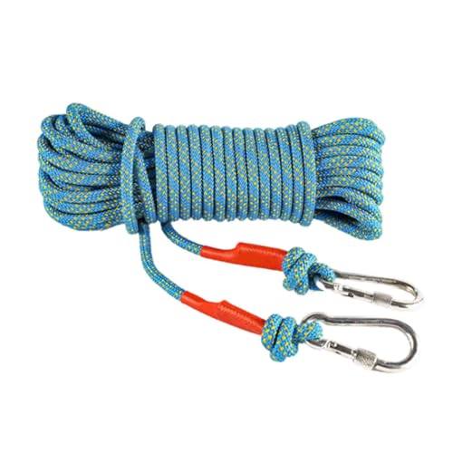 JUSHZ Wäscheleine Camping Wäscheleinen rutschfeste Reise Outdoor Reisewäscheleine Wäschespinne Wäscheständer Balkon Draußen Seil Zum Trocknen Von Steppdecken Nylonmaterial (10m,Blue)