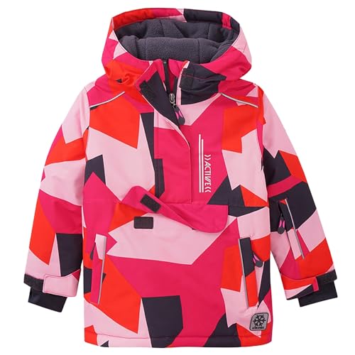 Boys Girls Camouflage Windproof Outerwear Toddler Kids Warm Long Sleeve Hooded Jacket Coat Fall Winter Ski Suit