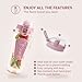 Live Infinitely 32 oz. Fruit Infuser Water Bottles With Time Marker, Insulation Sleeve & Recipe eBook - Fun & Healthy Way to Stay Hydrated (Rose Gold Timeline, 32 Ounce)