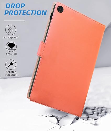 Image of TGK Flip Cover for Samsung Galaxy Tab A11 Plus 11 Inch Case with Stylus Holder (Peach)
