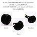 Yuoahcn Women Girls Ear Muffs Fashion Warm Plush Earmuffs Winter Foldable Ear Warmer Windproof Adjustable Earmuff (Dark Black)