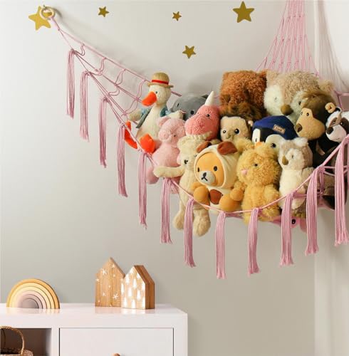 image for mirolam Stuffed Animal Storage Hammock Net - Toy Hammock Net for Stuff