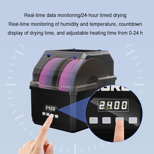 Secador de filamento para impresora 3D y deshidratador de bobinas 60°C 3