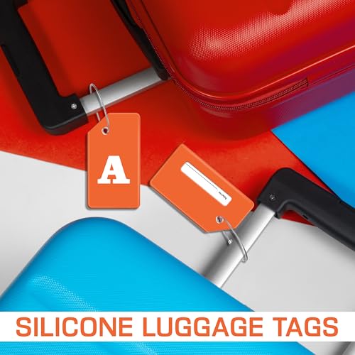 Image of Storite Silicon Luggage Tags for Travel Suitcase & Trolley Bags (3, A)