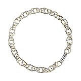  Ernstes Design Olivenkette - Halskette für Damen Edelstahl vergoldet 45 cm 12,00 mm breit K147.45