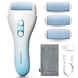PRITECH ELEKTRISCHER HORNHAUTENTFERNER FUSSPFLEGE HORNHAUT ENTFERNEN WIEDERAUFLADBAR PEDIKÜRE HORNHAUTFEILE CALLUS REMOVER (1138T-BLAU)