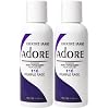 Adore Semi Permanent Hair Color - Vegan and Cruelty-Free Purple Hair Dye - 4 Fl Oz - 116 Purple Rage (Pack of 2)