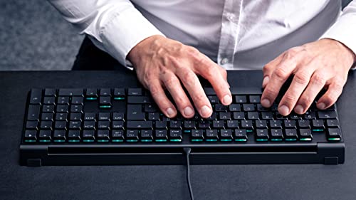 Image of CHERRY Mx 10.0N Rgb Mechanical Keyboard Mx Low Profile Speed Switches, Aluminum Housing, Premium Keyboard For Gaming And Work. G8A-25010Lvbus-2, USB, Black