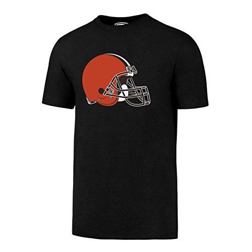 OTS NFL Cleveland Browns Men's Rival Tee, Black Logo, X-Large